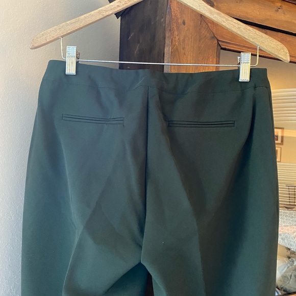 Zac & Rachel Straight Leg Forest Green Trousers - Picture 8 of 9